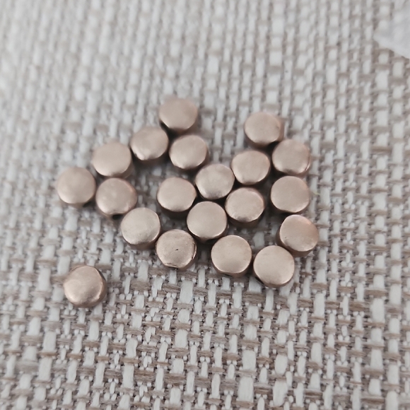 Copper Round  spacers - Picture 1 of 2